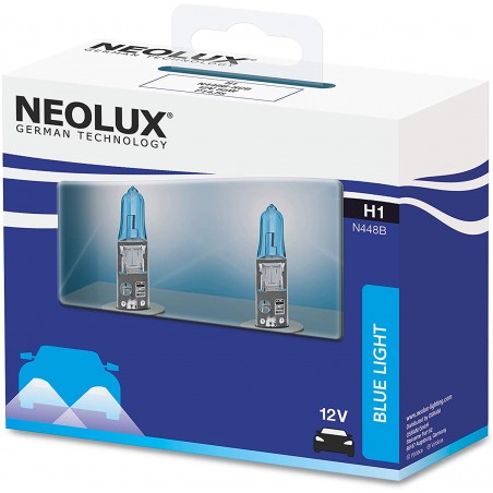 Λάμπες Neolux H1 12V 55W Blue Light 4000K N448B-2SCB