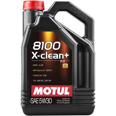 Motul 8100 X-Clean+ 5W30 C3 5lt