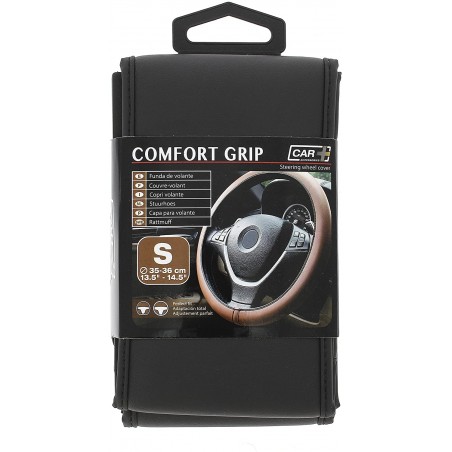 Steering Wheel Cover 'Comfort Grip' Black 34.5-36.5cm