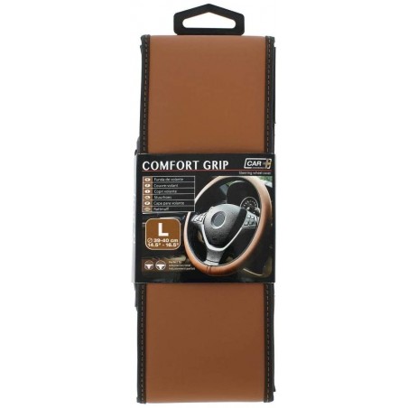 Steering Wheel Cover 'Comfort Grip' Brown 39-40cm