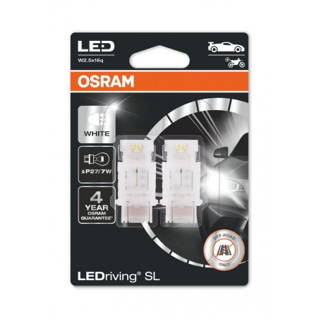 Osram P27/7W 12V 1.7W Ledriving SL White 3157DWP-02B