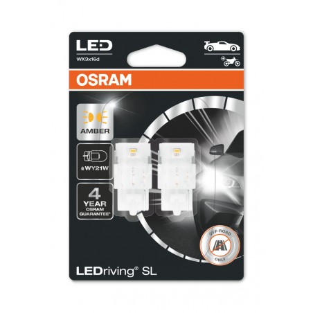 Osram WY21W 12V 1.8W LEDriving SL Amber 7504DYP-02Β