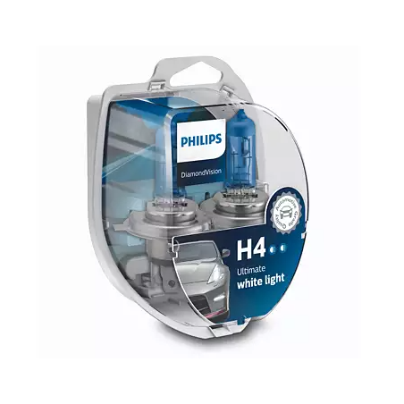 Λάμπες Philips H4 12V 60/55W Diamond Vision 5000K 12342DVS2