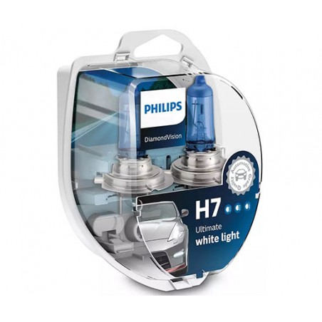 Λάμπες Philips H7 12V 55W Diamond Vision 5000K 12972DVS2