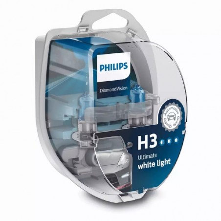 Λάμπες Philips H3 Diamond Vision 12V 55W 5000K 12336DVS2