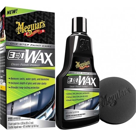 Meguiar's 3in1 Wax για Προστασία Χρώματος 473ml G191016