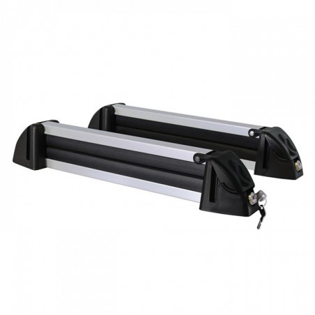 Menabo Βάση Οροφής Αλουμινίου για 4 Σκι/2 Snowboard White Bear