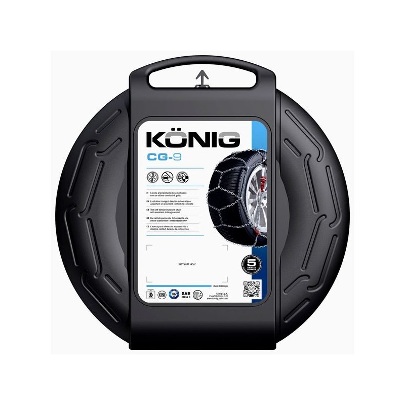 Αλυσίδες Χιονιού Konig CG-9 Μέγεθος 070 για Επιβατικό Αυτοκίνητο 2τμχ CG-9-070
