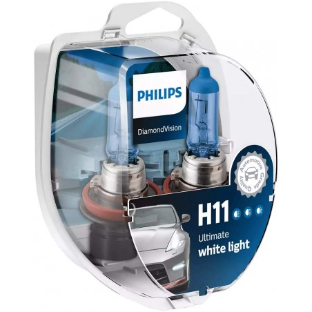 Λάμπες Philips  H11 Diamond Vision 12V 55W 5000K 12362DVS2