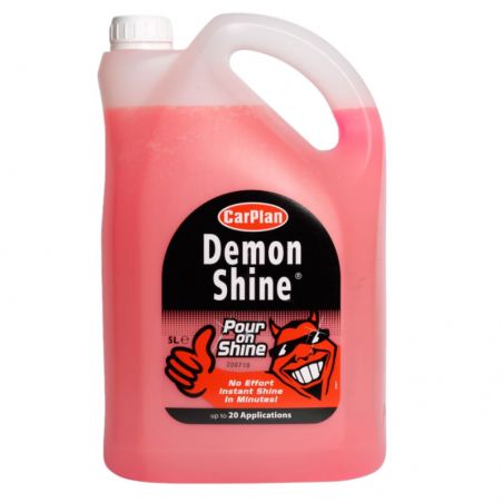 CarPlan Υγρό Γυαλίσματος Υδροφοβικό Demon Shine "Pour On Shine" 5lt CDS005