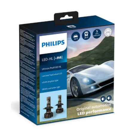 Philips H4 Ultinon Pro9100 Led 20V 13.2W +350%