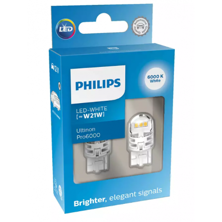 Λάμπες Philips W21W Ultinon Pro6000 6000K 12V 11065CU60X2