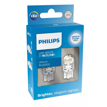 Λάμπες Philips W21/5W Ultinon Pro6000 6000K 12V 11066CU60X2