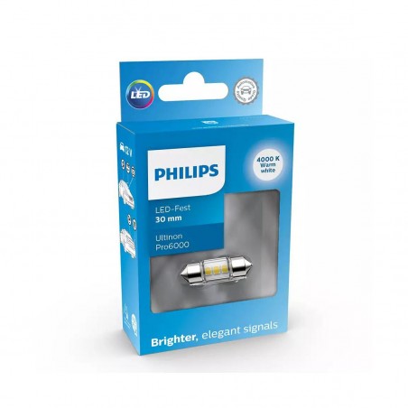 Philips Festoon Ultinon Pro6000 Led 30mm 4000K 12V 11860WU60X1