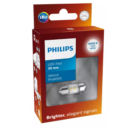 copy of Philips Festoon Ultinon Pro3000 Led 30mm 6000K 12V 0.6W 11860U30CWB1