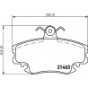 Brake Pad Set, disc brake PAGID T5077
