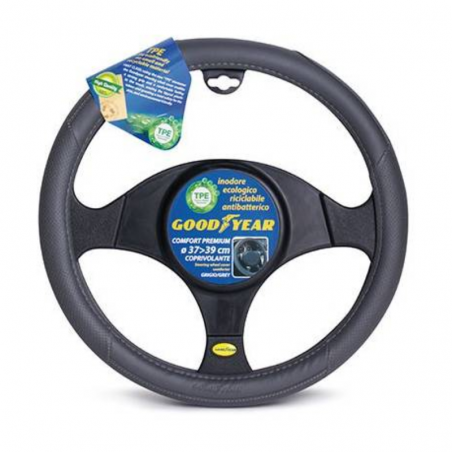 Goodyear Steering Wheel 37-39cm Grey 77071