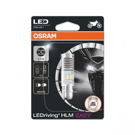 Λάμπα Osram T19 LEDriving HLM EASY για Moto,12V 6000K, 1τμχ