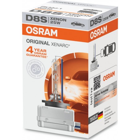 Λάμπα Osram D8S 25W Xenarc Original 66548