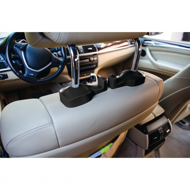 SUMEX HEADHOK Two Hook Car Headrest Hangers, Set of 2