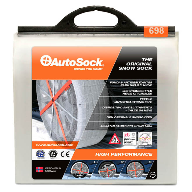 AutoSock Χιονοκουβέρτες Μέγεθος 698 Για Επιβατικό Αυτοκίνητο 2τμχ - 10358