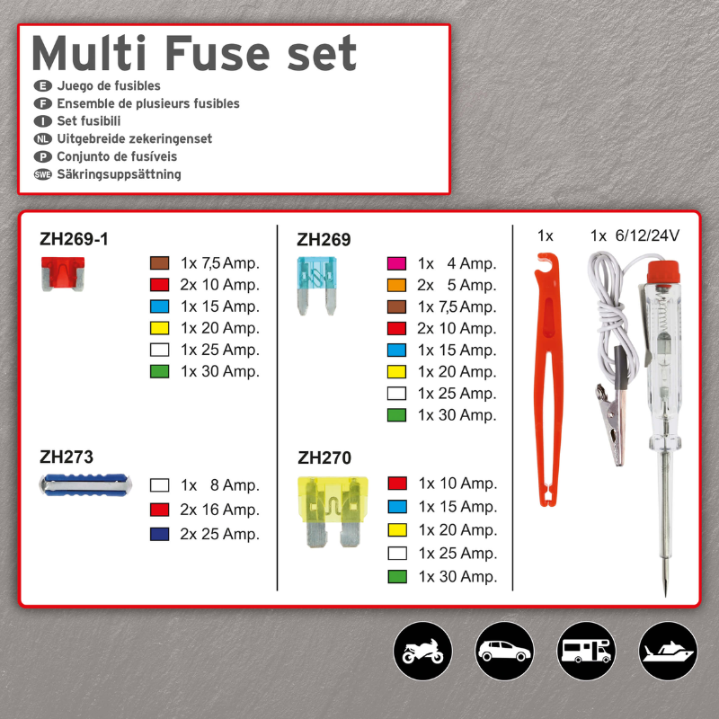 SwissDrive Ασφαλειοθήκη Αυτοκινήτου 29τμχ - FUS0029