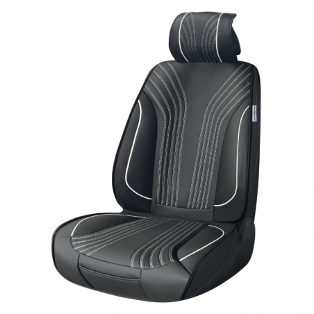 SwissDrive Seat Cushion Universal Black / White 1pc - SCA010W