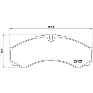 Brake Pad Set, disc brake BREMBO PA6017