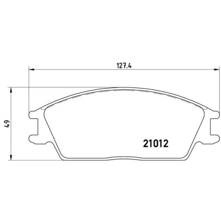 Σετ τακάκια, δισκόφρενα BREMBO P30001