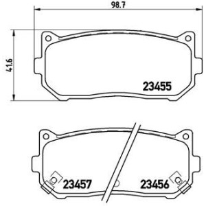 Σετ τακάκια, δισκόφρενα BREMBO P30008