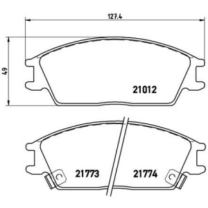 Σετ τακάκια, δισκόφρενα BREMBO P30024