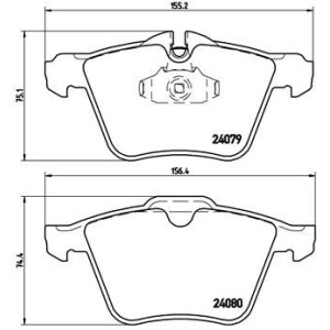 Σετ τακάκια, δισκόφρενα BREMBO P36019