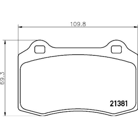 Σετ τακάκια, δισκόφρενα BREMBO P36020