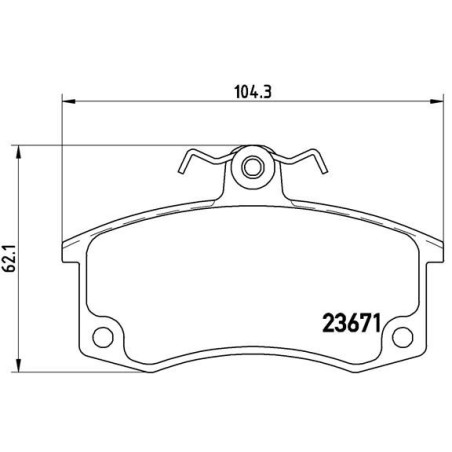 Σετ τακάκια, δισκόφρενα BREMBO P41004