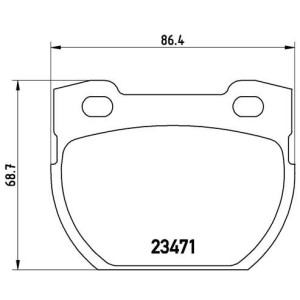 Σετ τακάκια, δισκόφρενα BREMBO P44006