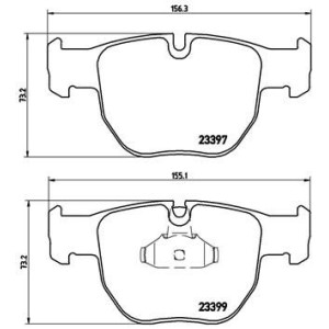 Σετ τακάκια, δισκόφρενα BREMBO P44012