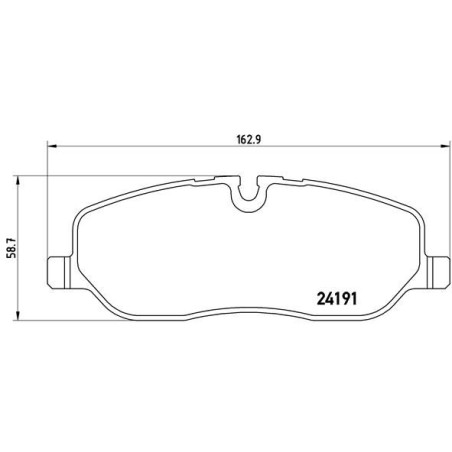 Brake Pad Set, disc brake BREMBO P44014