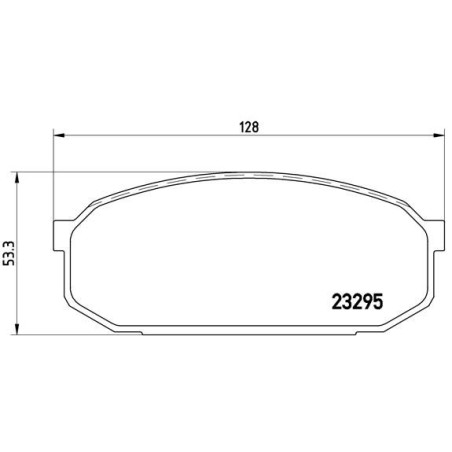 Brake Pad Set, disc brake BREMBO P49022