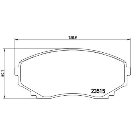 Σετ τακάκια, δισκόφρενα BREMBO P49028