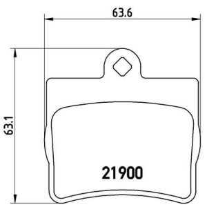 Σετ τακάκια, δισκόφρενα BREMBO P50024