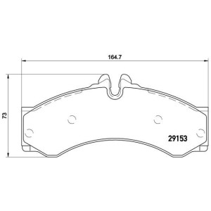 Σετ τακάκια, δισκόφρενα BREMBO P50028