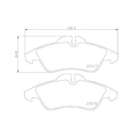 Σετ τακάκια, δισκόφρενα BREMBO P50029