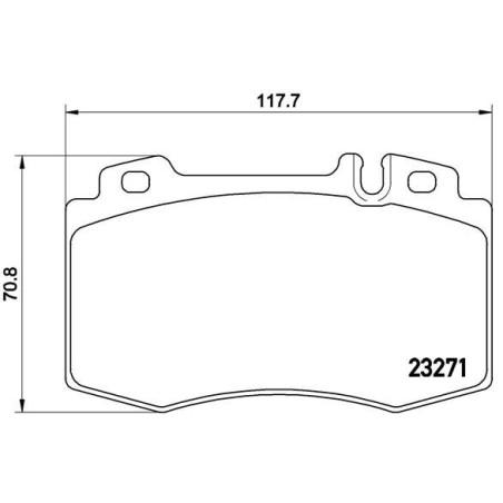 Brake Pad Set, disc brake BREMBO P50041