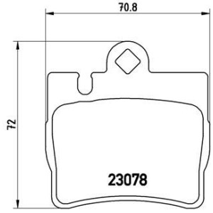 Brake Pad Set, disc brake BREMBO P50042