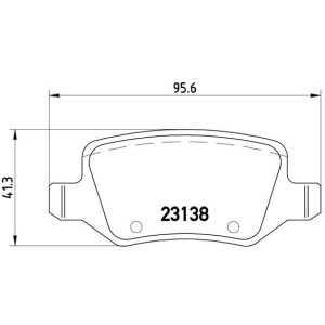 Brake Pad Set, disc brake BREMBO P50058