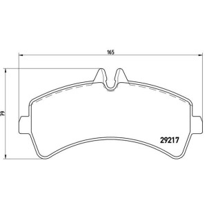 Brake Pad Set, disc brake BREMBO P50060