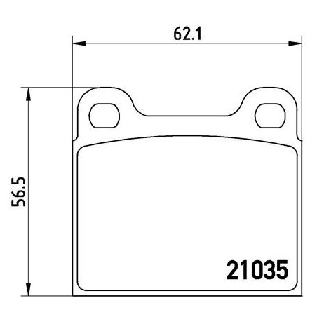 Brake Pad Set, disc brake BREMBO P50066