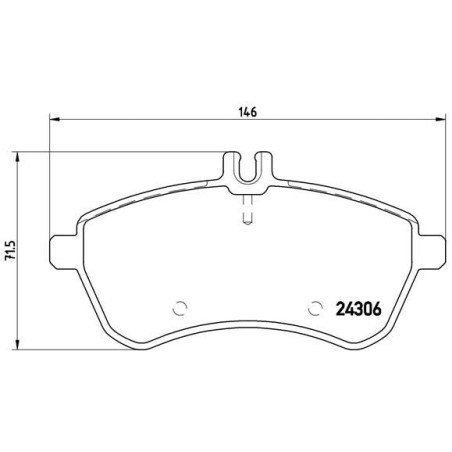 Σετ τακάκια, δισκόφρενα BREMBO P50067