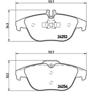 Σετ τακάκια, δισκόφρενα BREMBO P50068