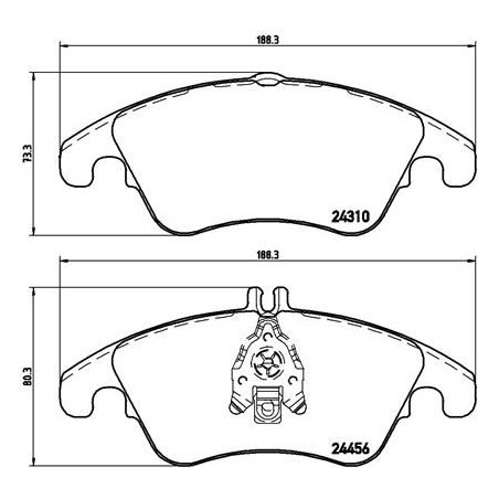 Σετ τακάκια, δισκόφρενα BREMBO P50069